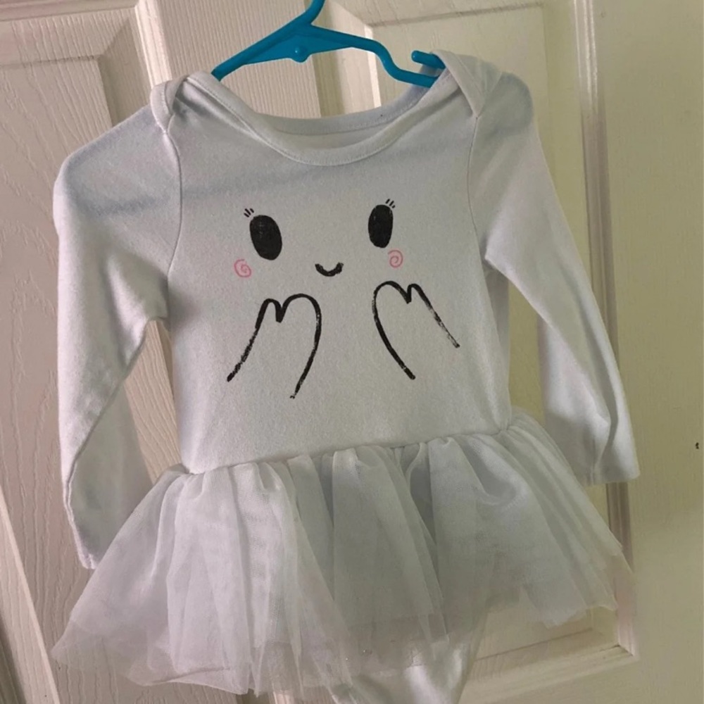 Baby girls cat & Jack Halloween tutu onesie